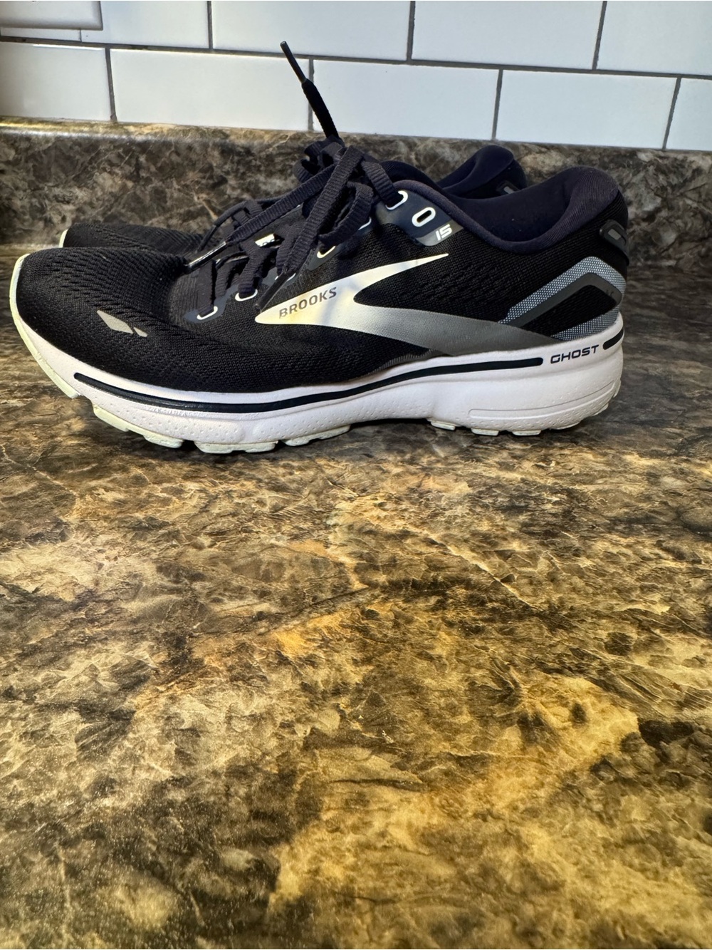 Brooks Ghost Women's Navy and White Running Sneakers